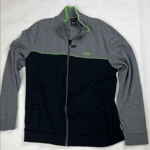 Hugo Boss Two-Tone Jacket with Lime Highlights Size L